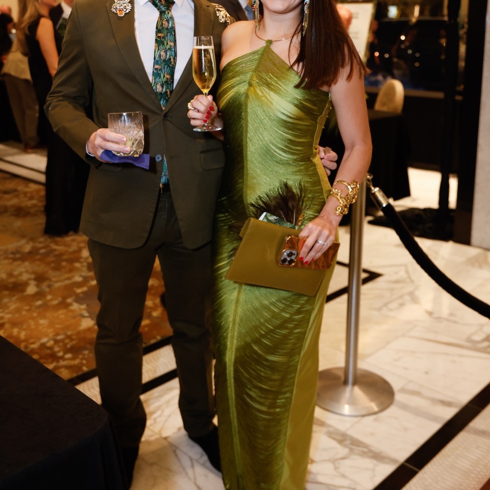Hauture Olive Green Tassel Maxi Dress